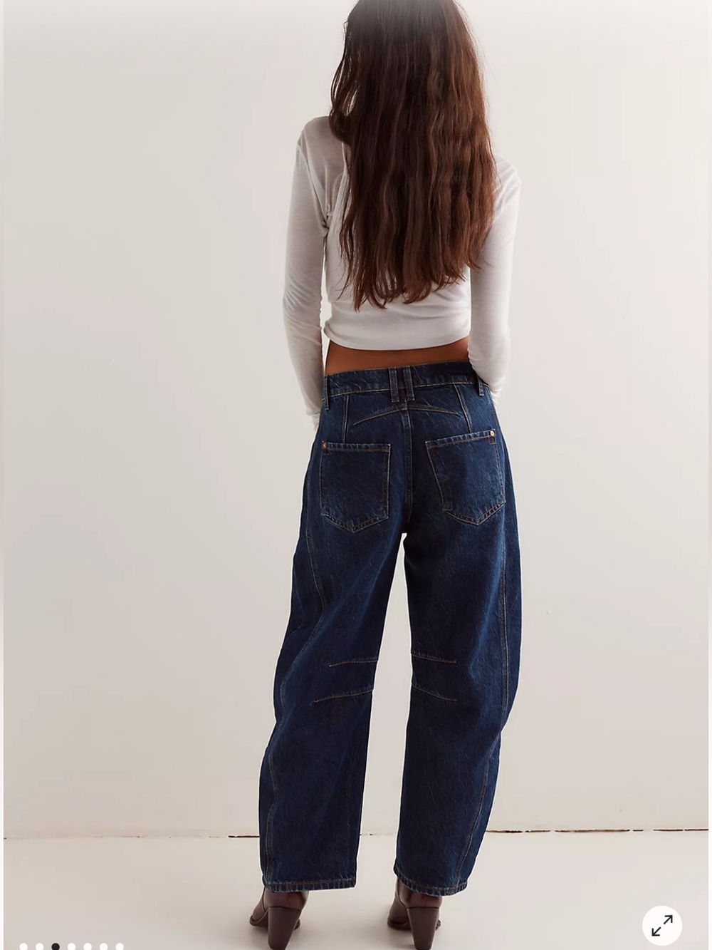 Free People We The Free Good Luck Barrel Leg Wide Leg Jeans. New without tags. - Picture 2 of 10
